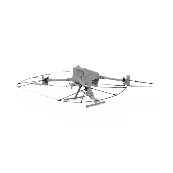 Sistema professionale di protezione eliche compatibile con DJI Matrice 400 ideale per operazioni industriali, indoor e missioni UAV in ambienti complessi.