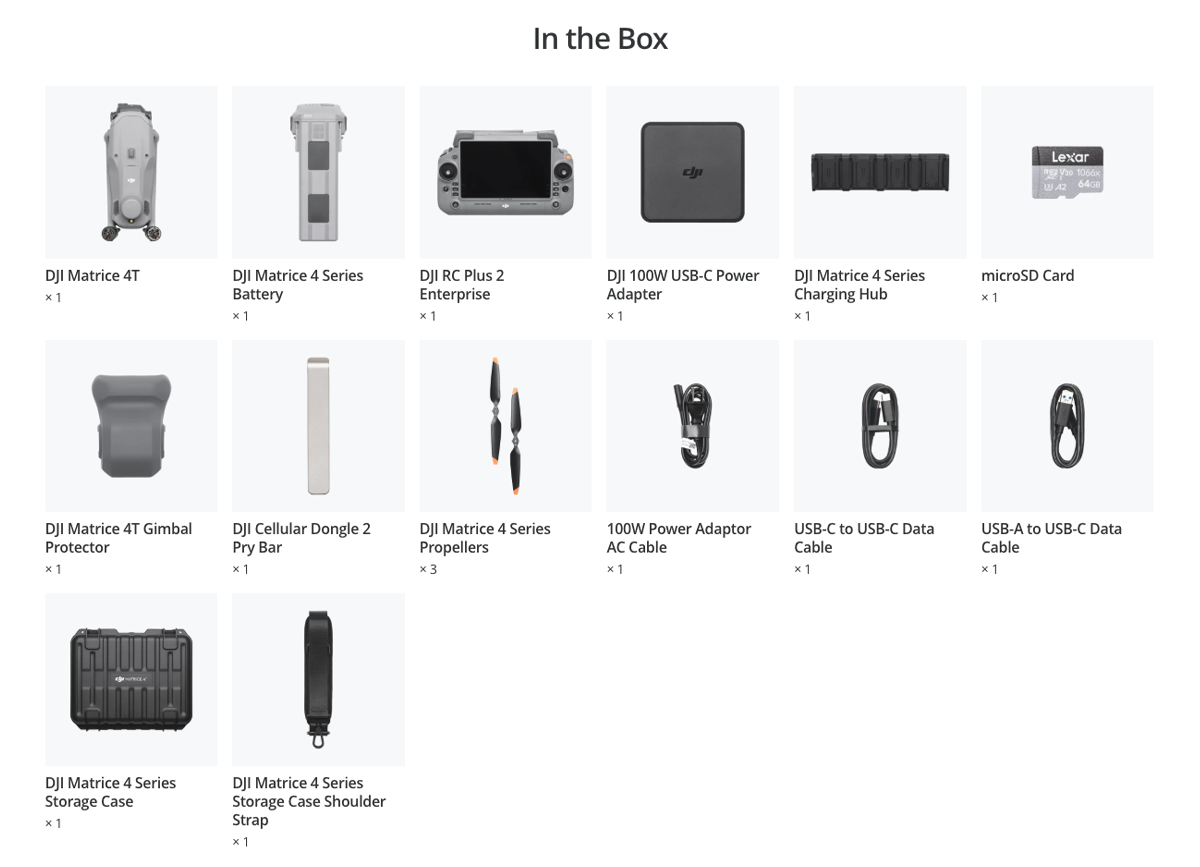 Into the Box DJI Matrice 4T