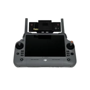 DJI RC Plus radio control with FTS activation module mounted