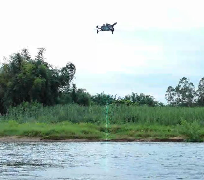 drone water flow meter