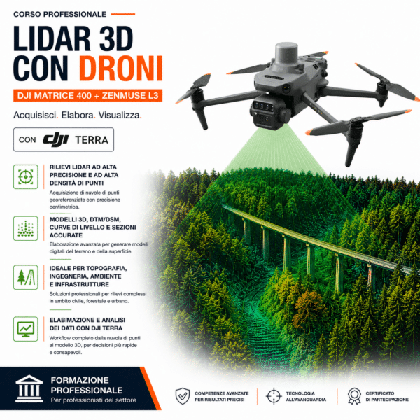 Corso Agricoltura di Precisione con Drone Multispettrale &ndash; Workflow Completo (8h, One-to-One)