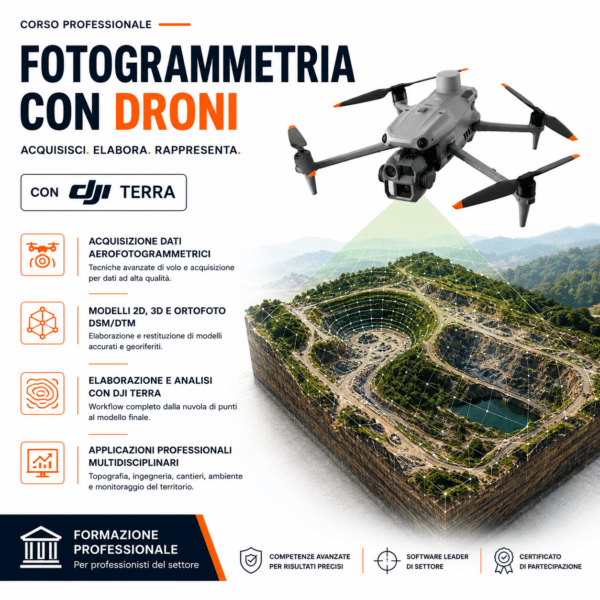 Corso Fotogrammetria con Drone | DJI Matrice 4E + Emlid | DroneBase Academy