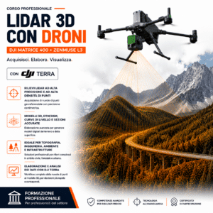 Corso LiDAR 3D con Drone – Workflow Completo (8h, One-to-One)
