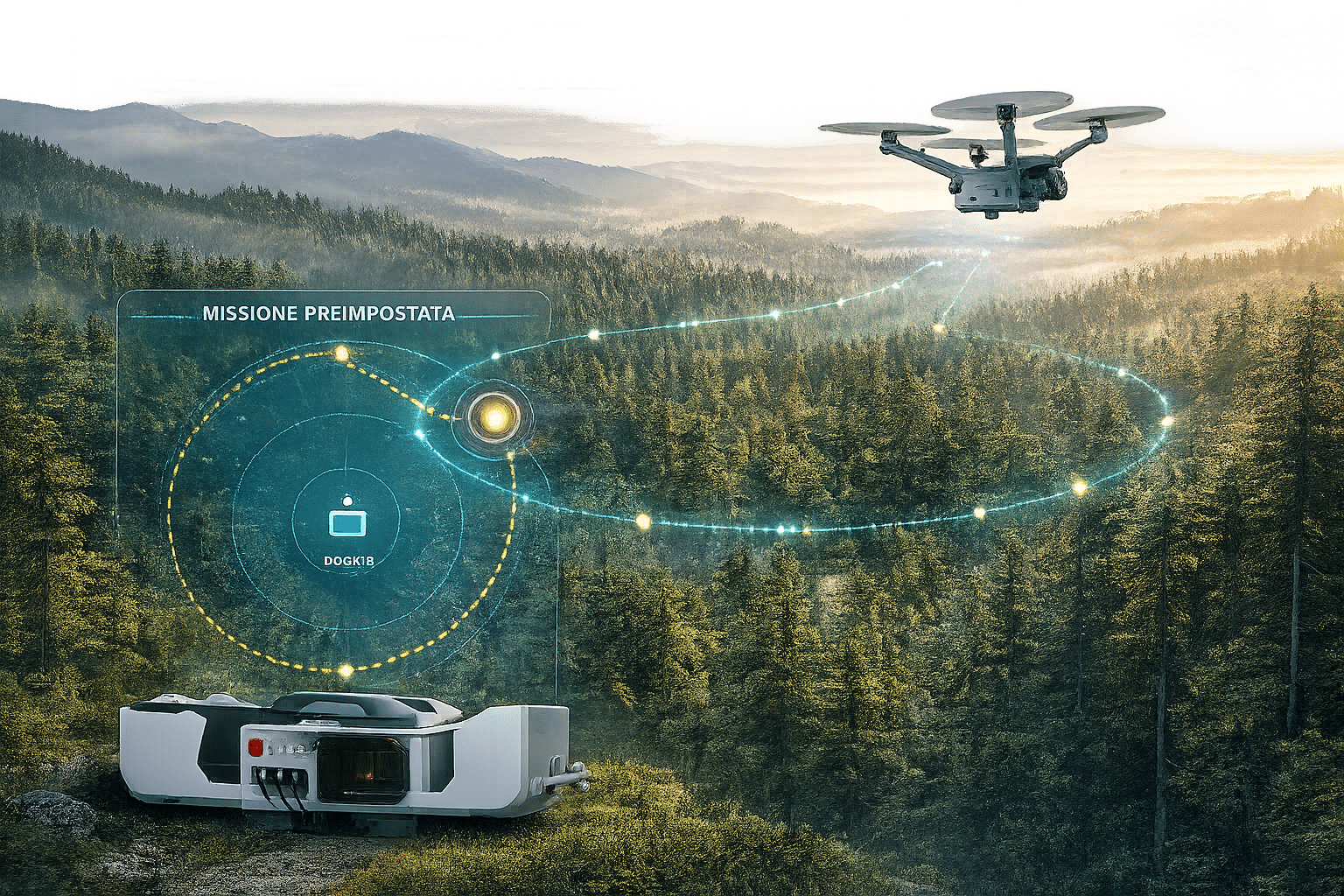 DJI Dock 3 + Silvanet sensors in autonomous forest patrolling