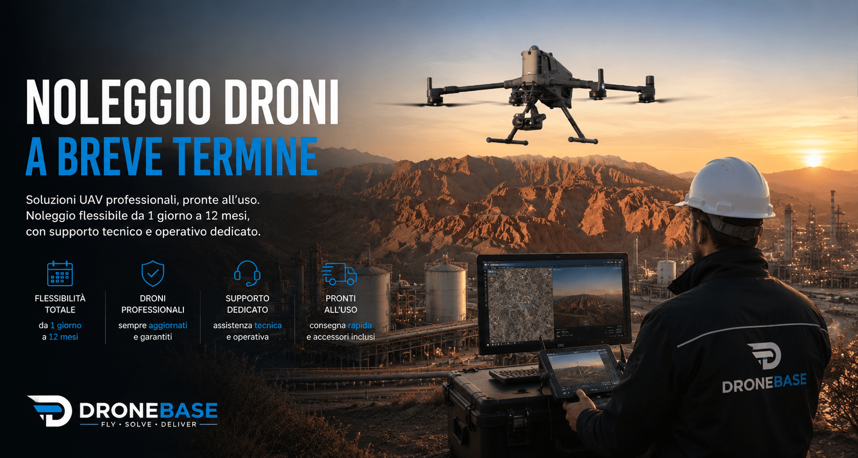 Short-term rental of professional DJI drones and payloads