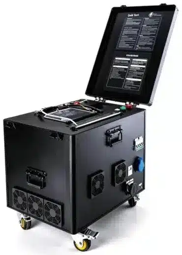 220 m tethered power station for the DJI FlyCart 100 firefighting drone