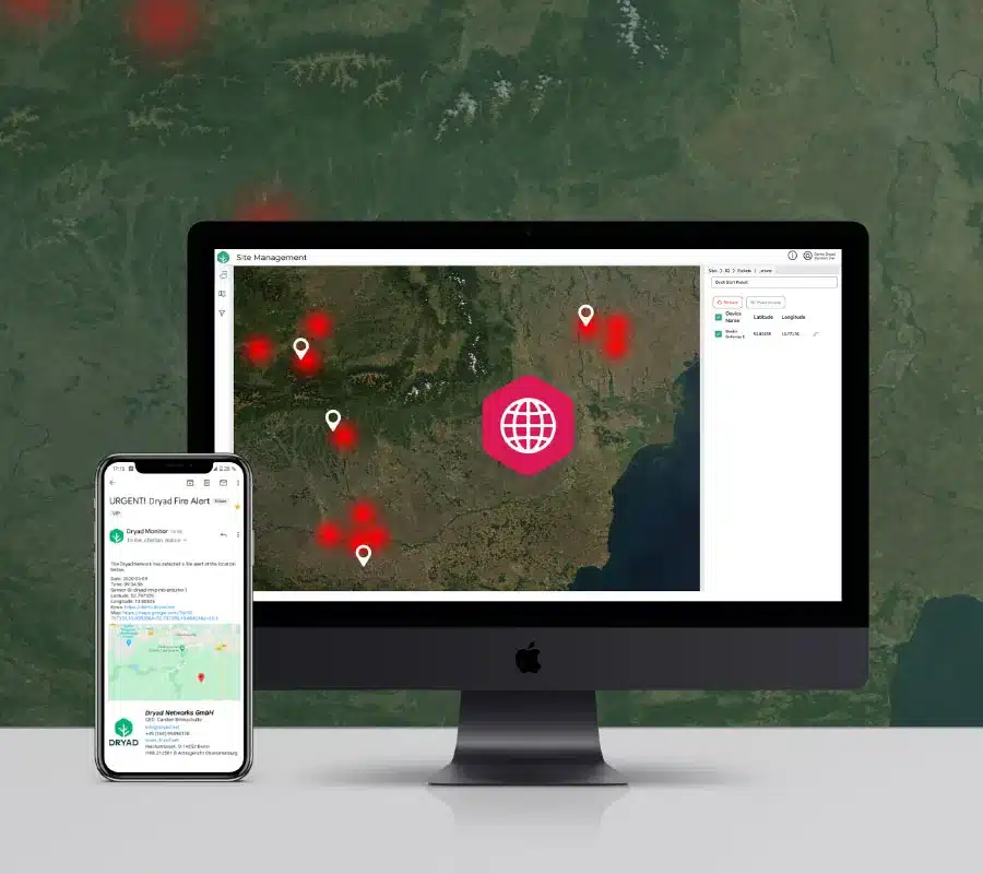 Cloud platform for wildfire monitoring: site and alarm management for the IoT sensor network